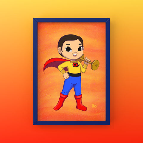 Captain Barbell 5x7” Art Print