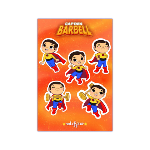 Captain Barbell - Sticker Sheet